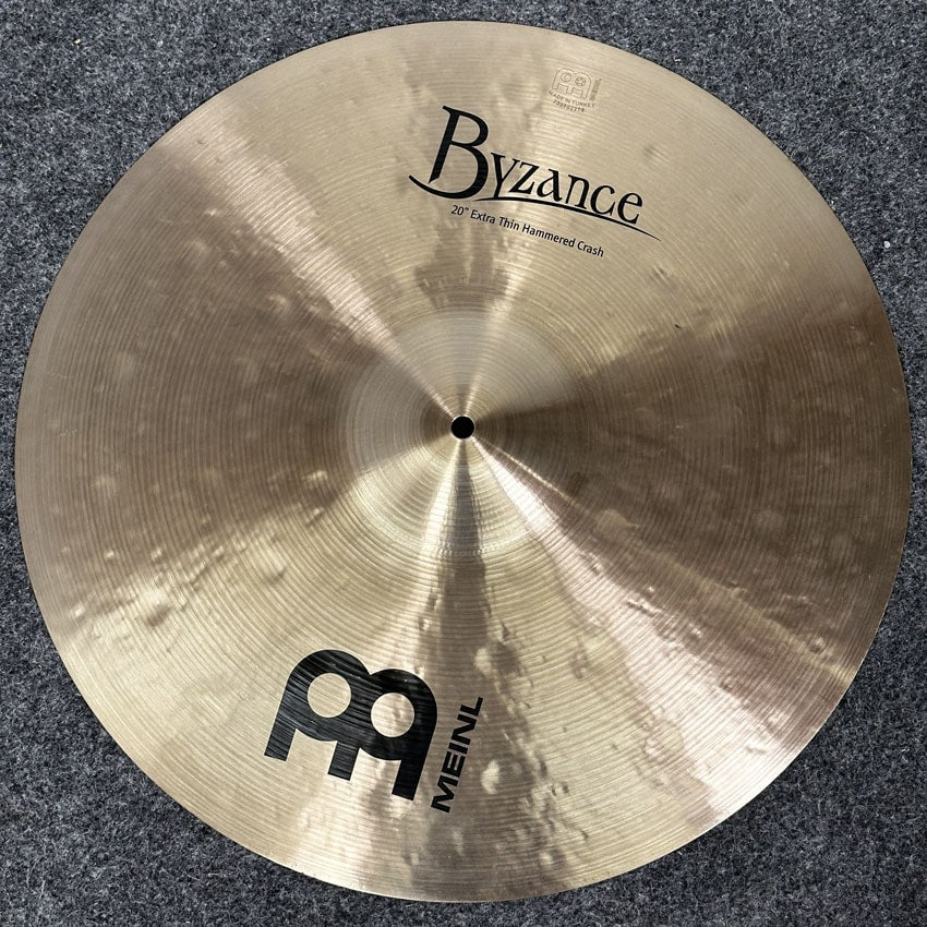 Used Meinl Byzance Extra Thin Hammered Crash Cymbal 20" - Very Good - Drum Center Of Portsmouth