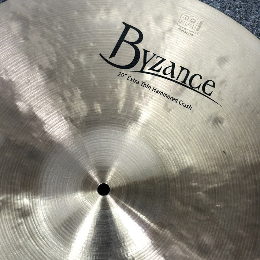 Used Meinl Byzance Extra Thin Hammered Crash Cymbal 20" - Very Good - Drum Center Of Portsmouth
