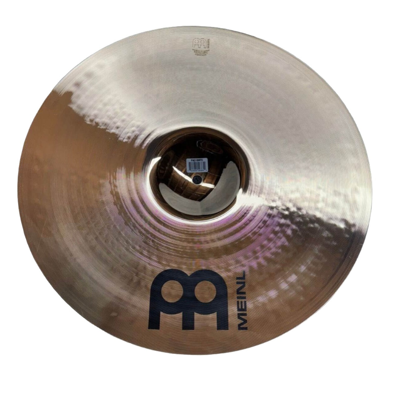 Used Meinl Pure Alloy Custom Medium Thin Crash Cymbal 18" - Excellent - Drum Center Of Portsmouth