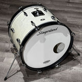 Used Vintage Slingerland 4pc Drum Set White Marine Pearl - Fair - Drum Center Of Portsmouth