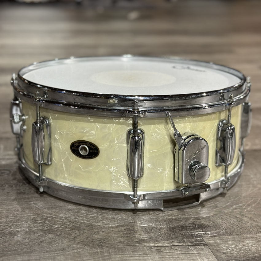 Used Vintage Slingerland 4pc Drum Set White Marine Pearl - Fair - Drum Center Of Portsmouth