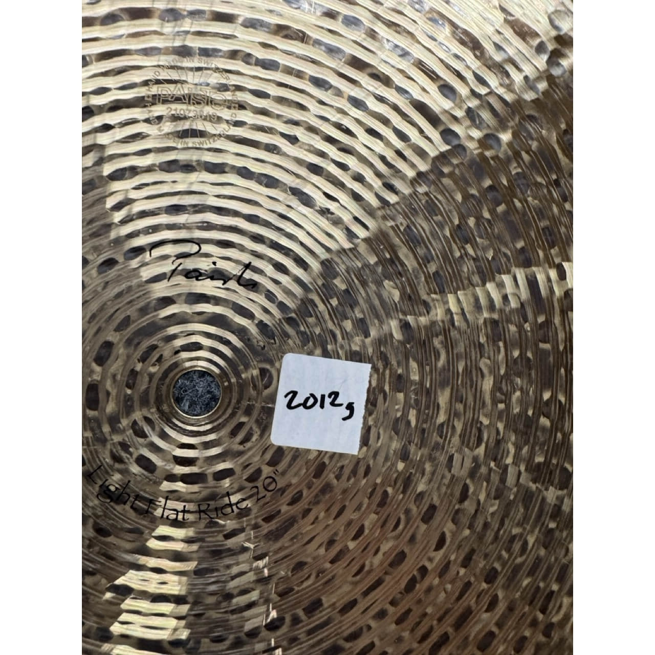 Used Paiste Signature Traditionals Light Flat Ride Cymbal 20" - Excellent - Drum Center Of Portsmouth