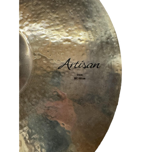 Used Sabian Artisan Crash Cymbal 19" Brilliant - Excellent - Drum Center Of Portsmouth
