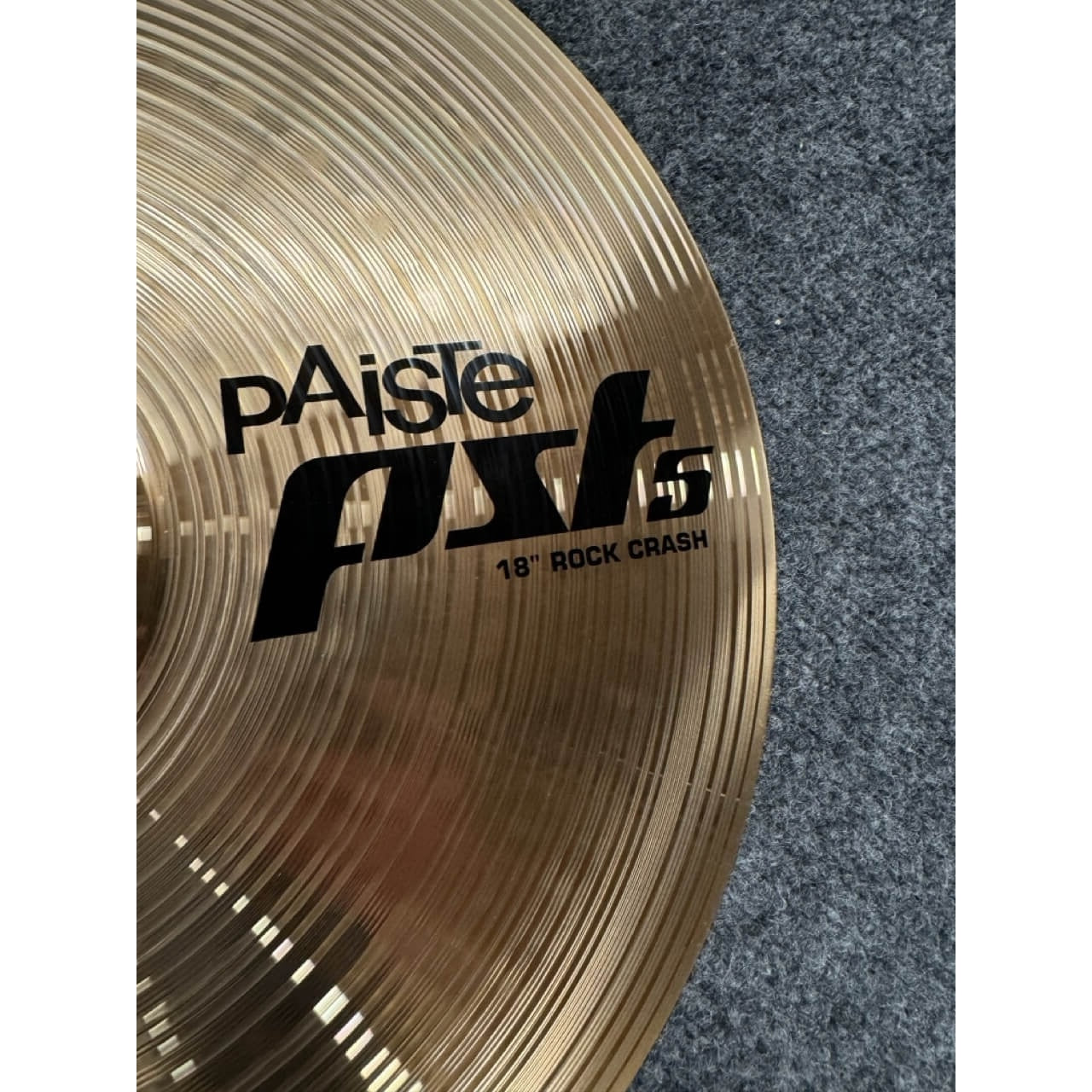 Used Paiste PST 5 Rock Crash Cymbal 18" - Excellent - Drum Center Of Portsmouth