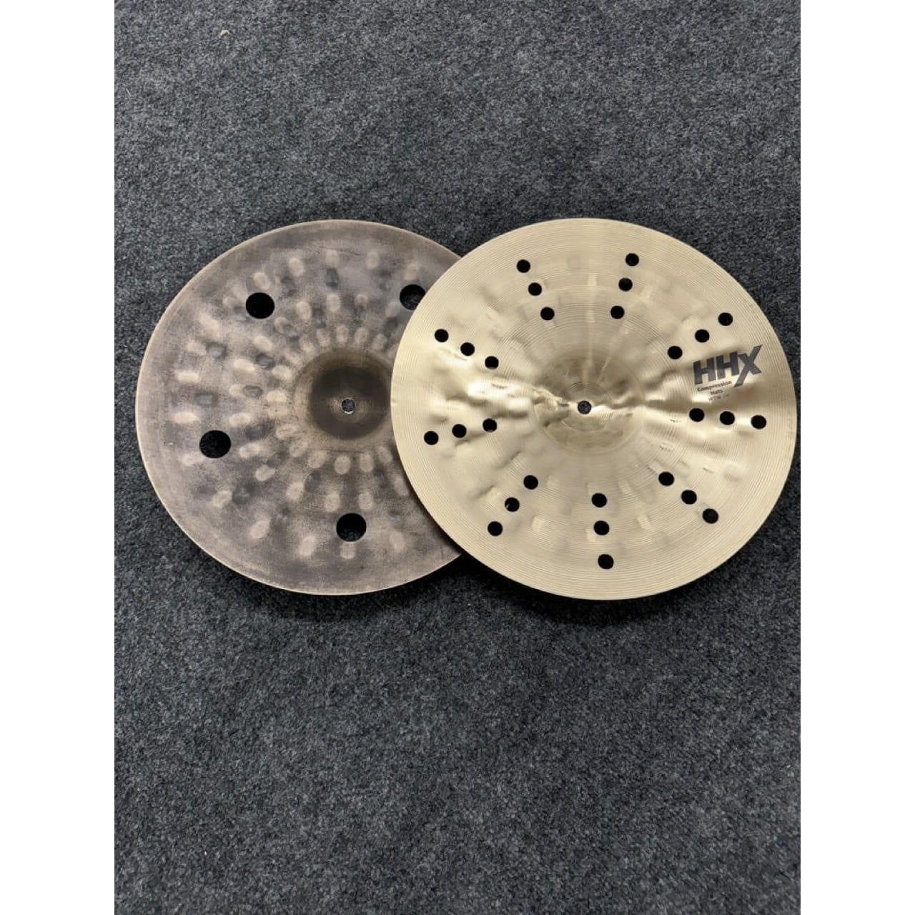Used Sabian HHX Compression Hi Hat Cymbals 14" - Excellent - Drum Center Of Portsmouth