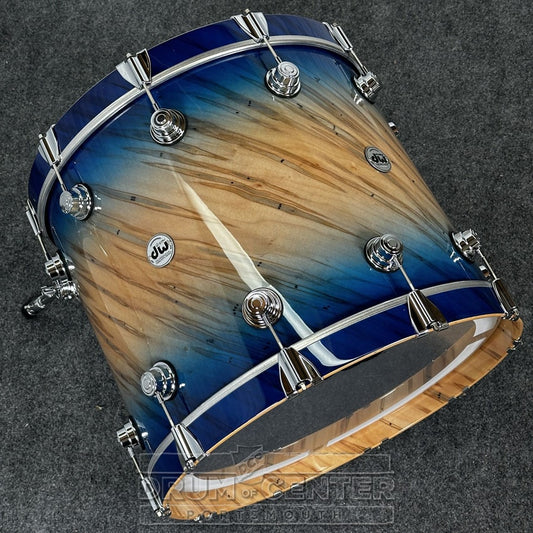 DW Collectors VLT 333 Maple 6pc Drum Set Carl Allen Blue Burst over Twisted Mineral Maple - Drum Center Of Portsmouth