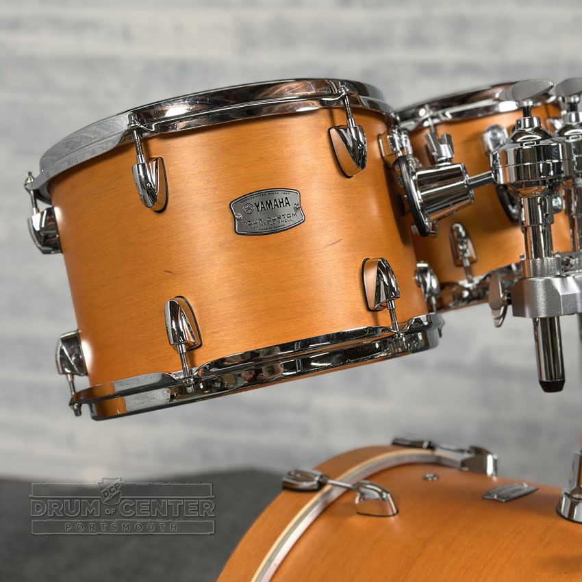 Yamaha Tour Custom Maple 4pc Drum Set 20/10/12/14 Caramel Satin - Drum Center Of Portsmouth