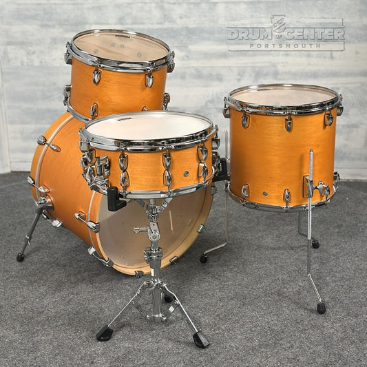 Yamaha Tour Custom Maple 4pc Drum Set 20/12/14/14 Caramel Satin - Drum Center Of Portsmouth