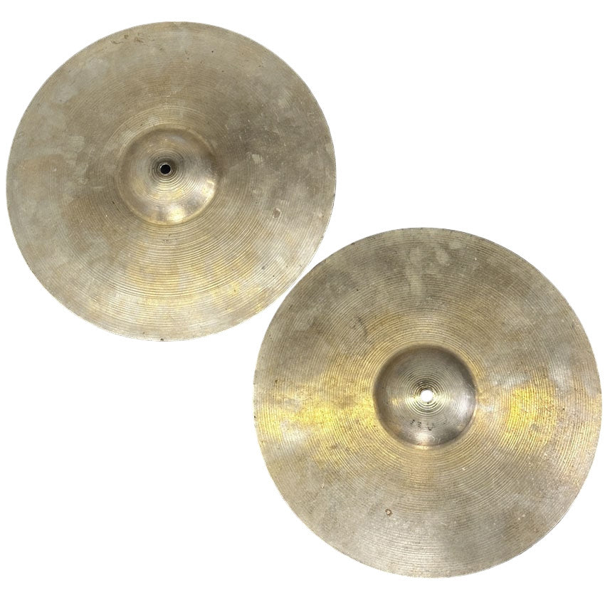 Used Vintage Ludwig Hi Hats 15" Made by Paiste - Good - Drum Center Of Portsmouth