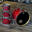 Used Pacific FS Series 4pc Drum Set Red Stain - Very Good - Drum Center Of Portsmouth