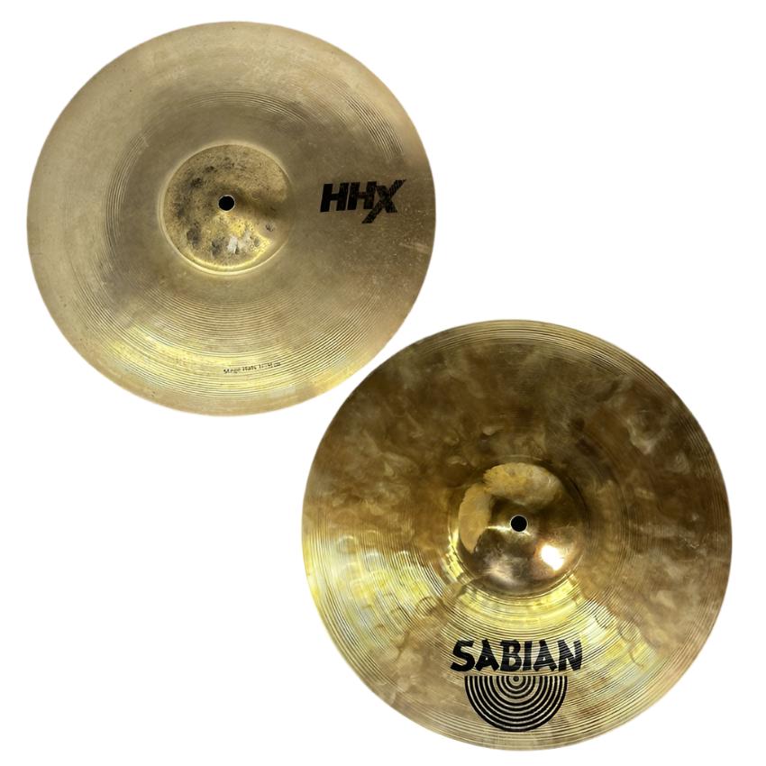 Used Sabian HHX Stage Hi Hat Cymbals 14" - Very Good - Drum Center Of Portsmouth