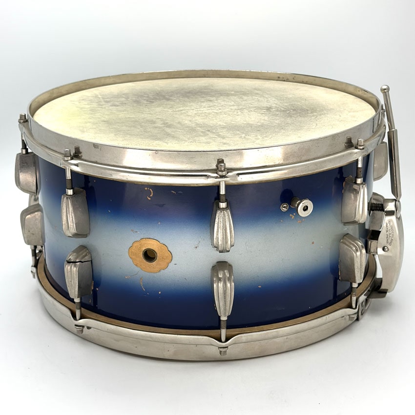 Used Vintage Slingerland Radio King 4pc Drum Set Blue Duco - Good - Drum Center Of Portsmouth