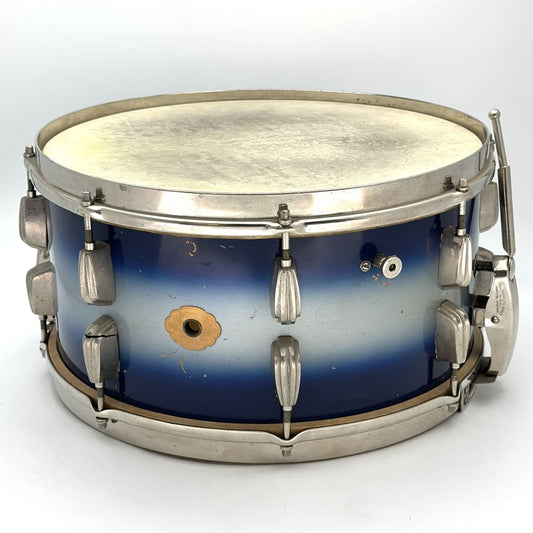 Used Vintage Slingerland Radio King 4pc Drum Set Blue Duco - Good - Drum Center Of Portsmouth