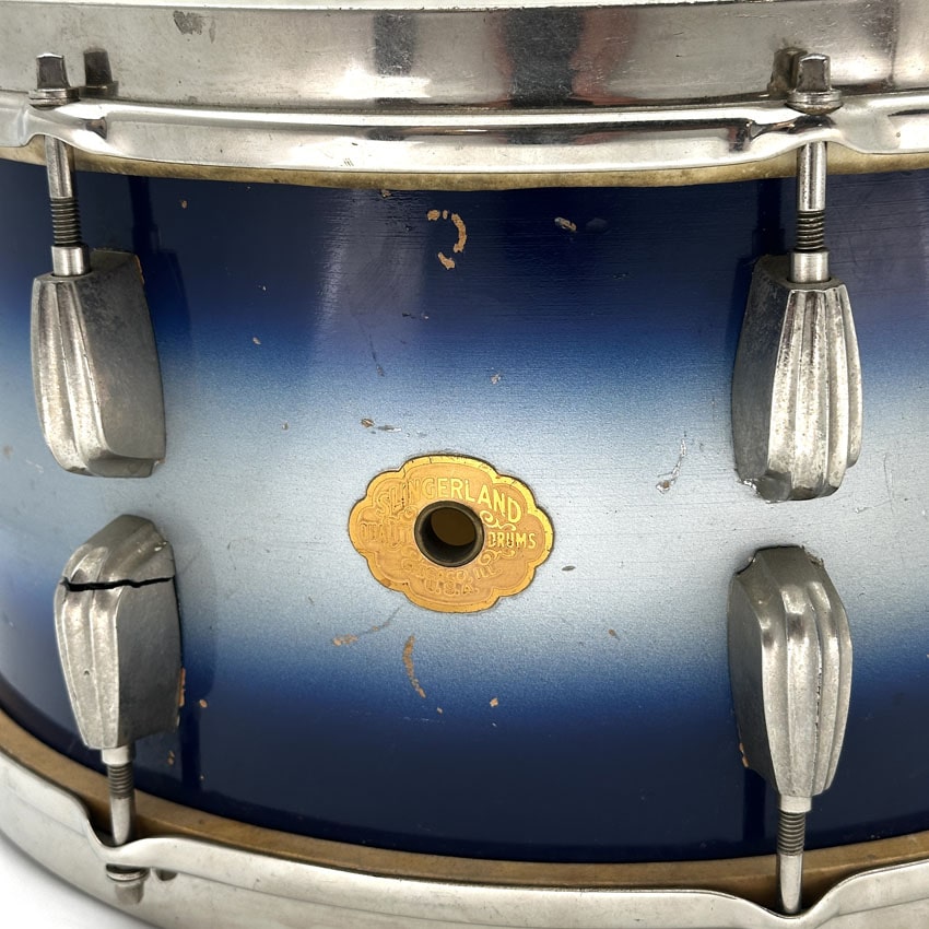 Used Vintage Slingerland Radio King 4pc Drum Set Blue Duco - Good - Drum Center Of Portsmouth