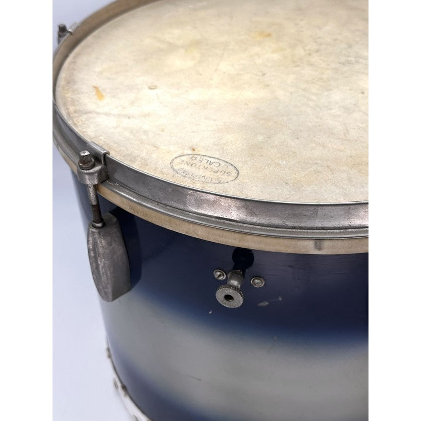 Used Vintage Slingerland Radio King 4pc Drum Set Blue Duco - Good - Drum Center Of Portsmouth