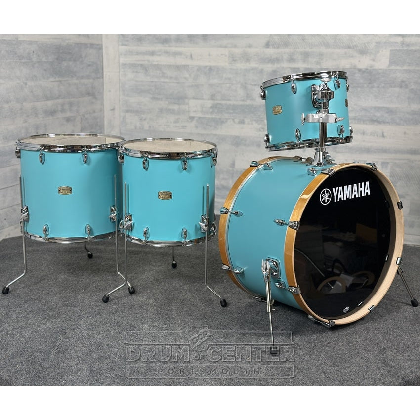 Yamaha Stage Custom Birch 4pc Drum Set 24/14/16/18 Matte Surf Green - Drum Center Of Portsmouth
