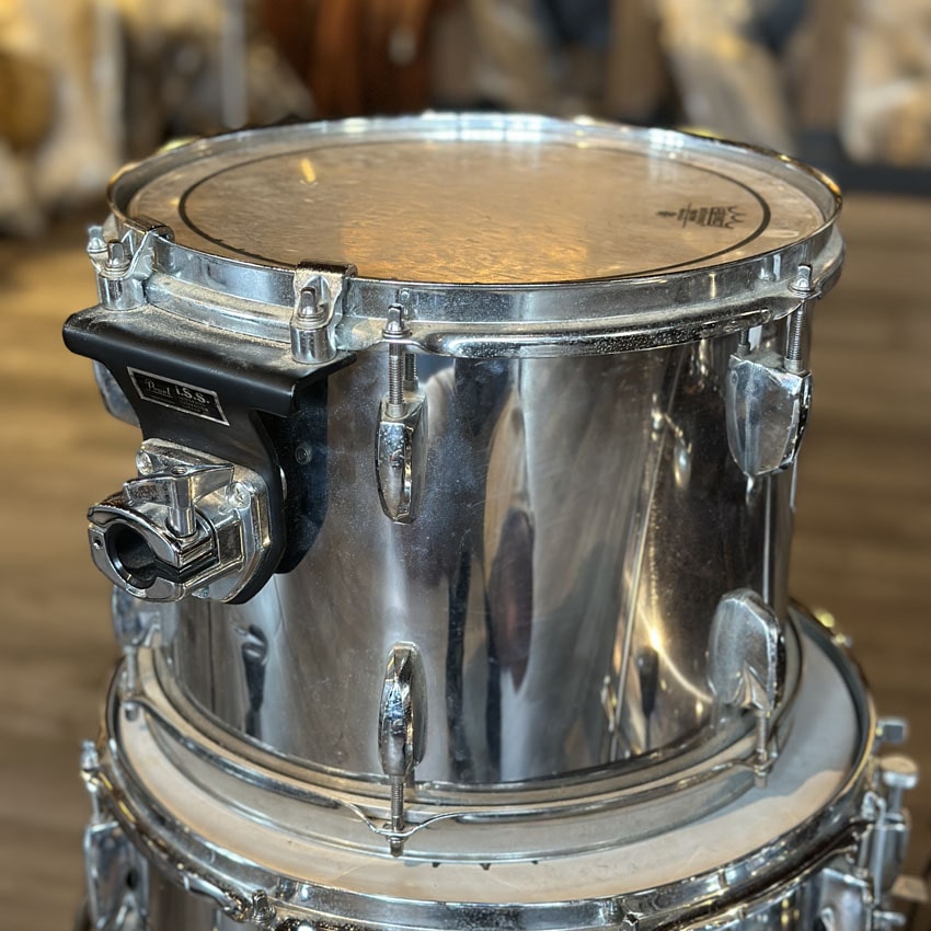 Used Pearl Export 4pc Drum Set Smokey Chrome - Fair - Drum Center Of Portsmouth