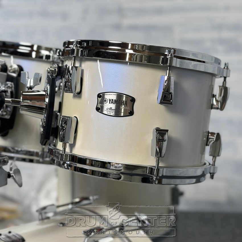 Yamaha Absolute Hybrid 4pc Drum Set w/20BD Polar White - Drum Center Of Portsmouth