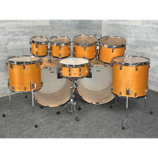 Yamaha Tour Custom Maple 9pc Double Bass Drum Set Caramel Satin - Drum Center Of Portsmouth