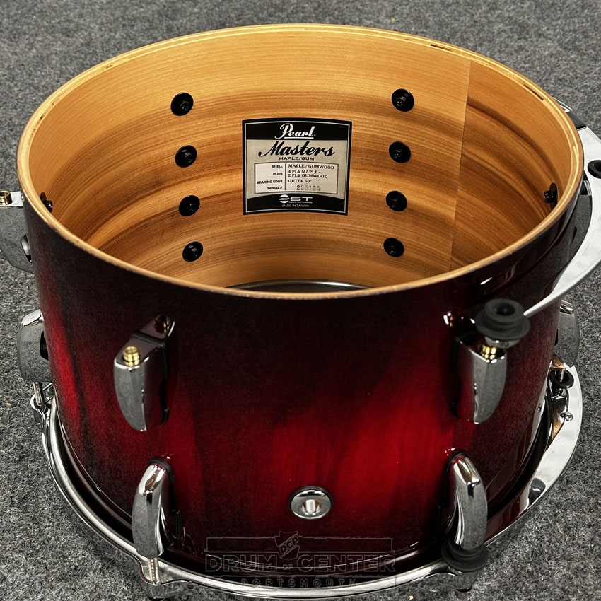 Pearl Masters Maple/Gum 4pc Drum Set Saman Cardinal Burst - Drum Center Of Portsmouth