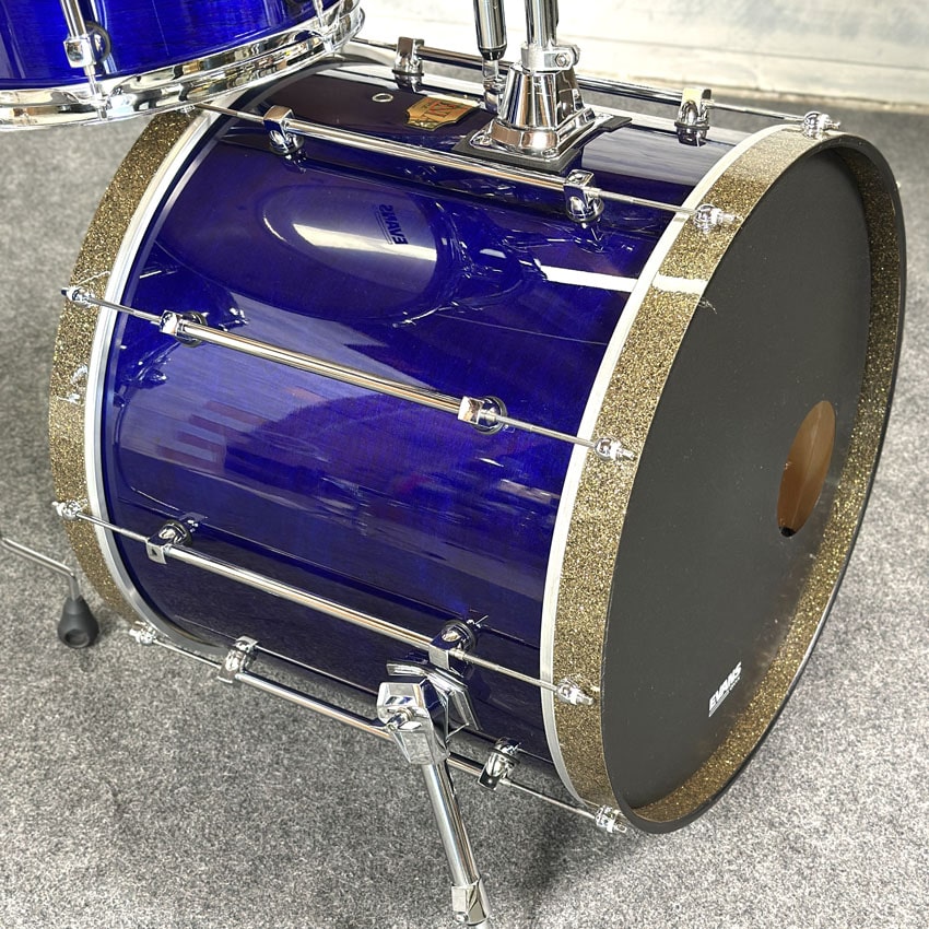 Used Premier Signia Maple 5pc Drum Set Sapphire Blue - Very Good - Drum Center Of Portsmouth