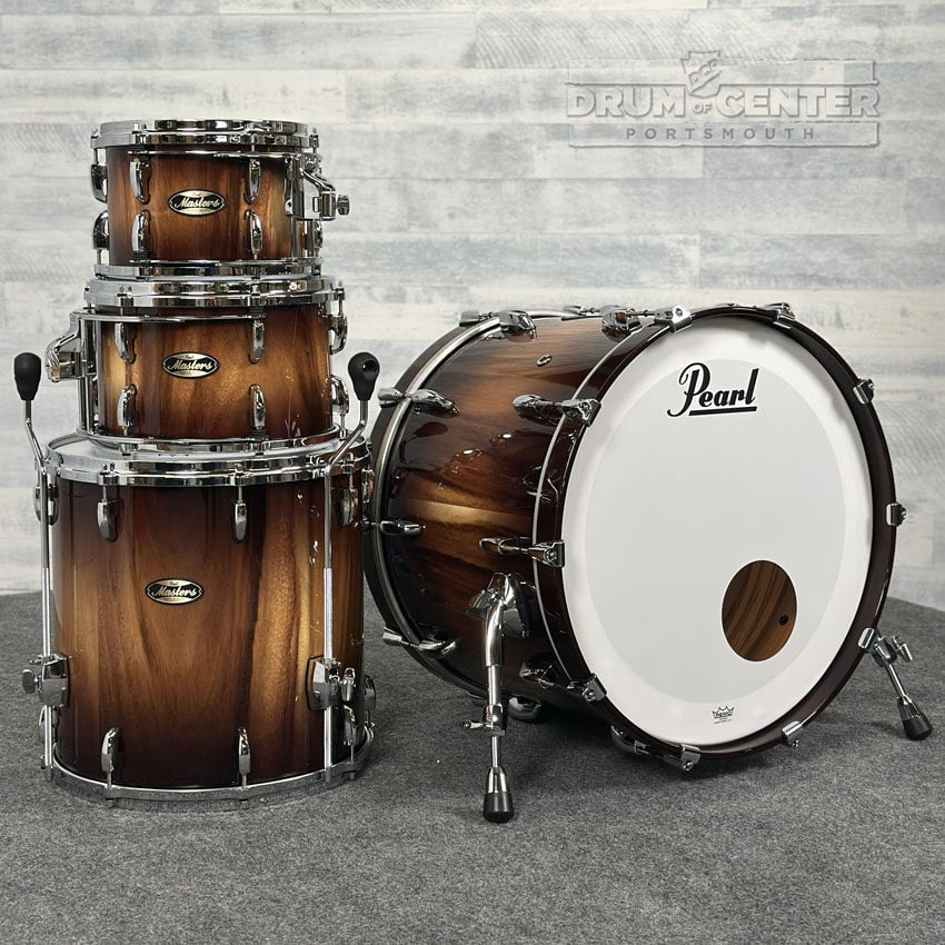 Pearl Masters Maple/Gum 4pc Drum Set Saman Natural Burst - Drum Center Of Portsmouth