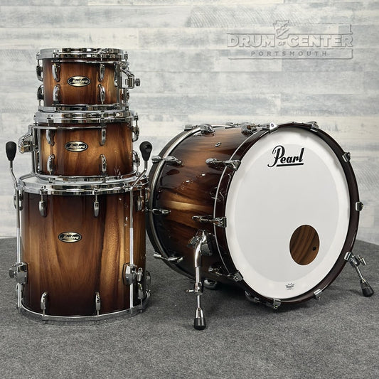Pearl Masters Maple/Gum 4pc Drum Set Saman Natural Burst - Drum Center Of Portsmouth