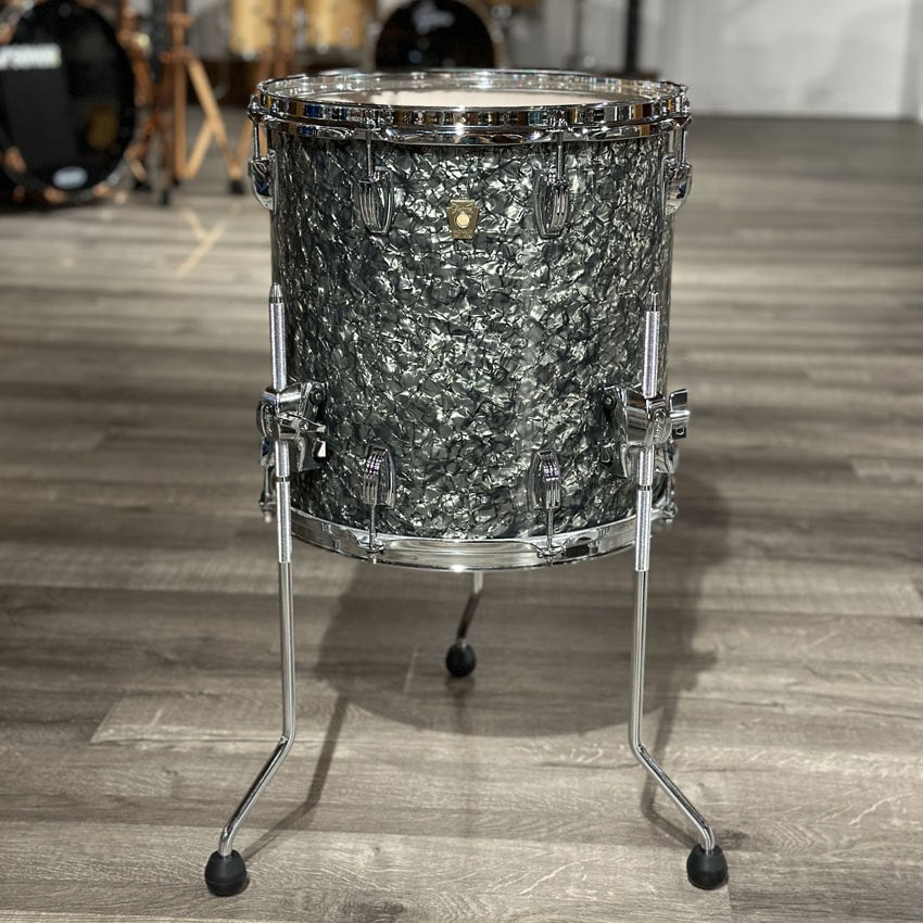 Used Ludwig Classic Maple 3pc Downbeat Drum Set Black Pearl - Very Good - Drum Center Of Portsmouth