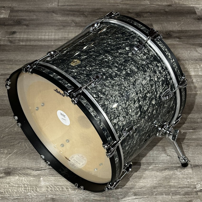 Used Ludwig Classic Maple 3pc Downbeat Drum Set Black Pearl - Very Good - Drum Center Of Portsmouth