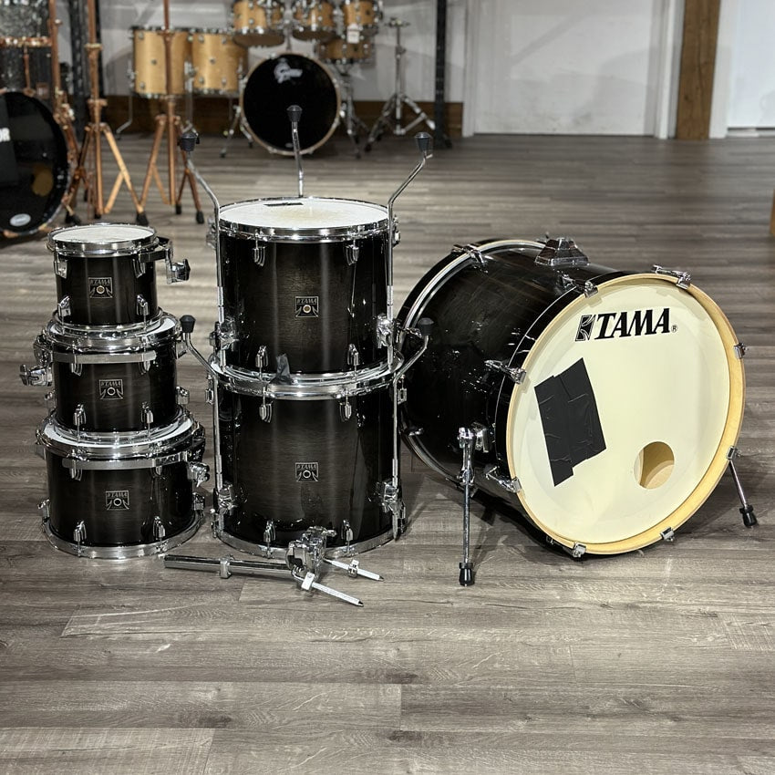 Used Tama Superstar Classic 6pc Drum Set Transparent Black Burst - Very Good - Drum Center Of Portsmouth