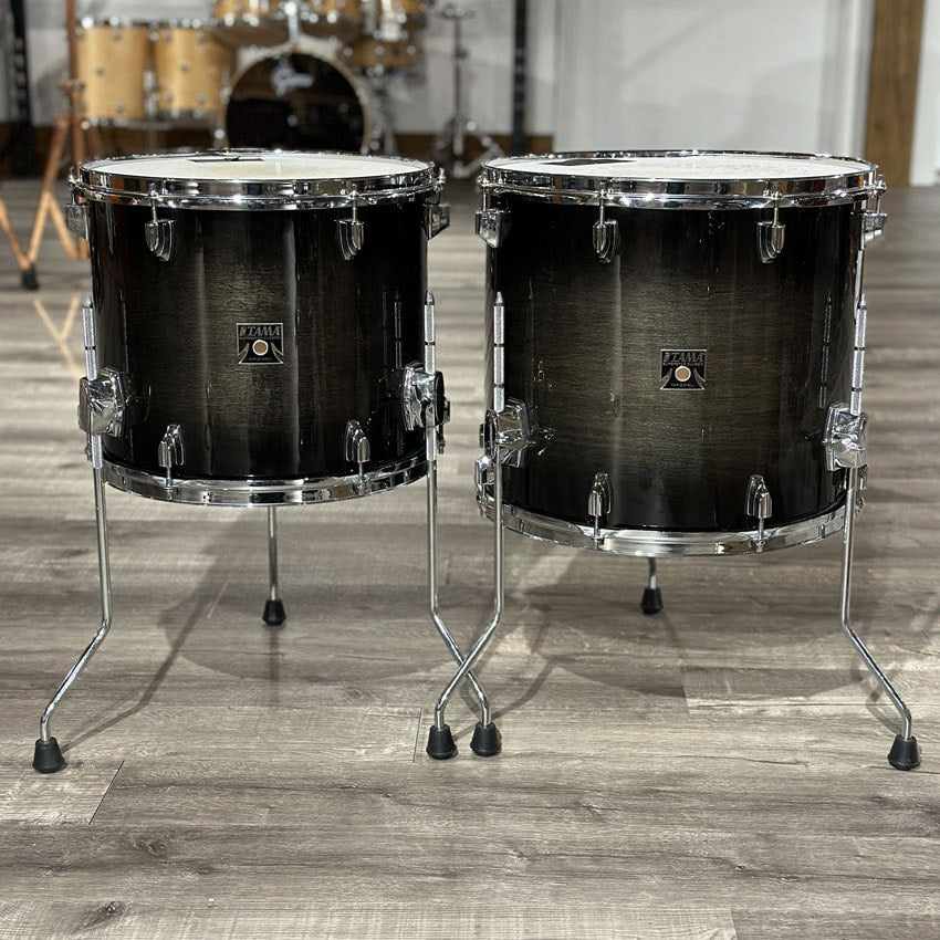 Used Tama Superstar Classic 6pc Drum Set Transparent Black Burst - Very Good - Drum Center Of Portsmouth