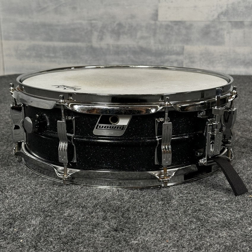 Used Ludwig Acrolite Snare Drum 14x5 Black Galaxy - Good - Drum Center Of Portsmouth