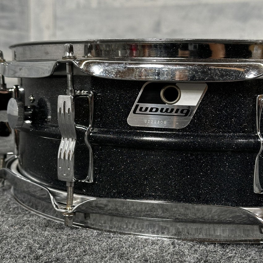 Used Ludwig Acrolite Snare Drum 14x5 Black Galaxy - Good - Drum Center Of Portsmouth