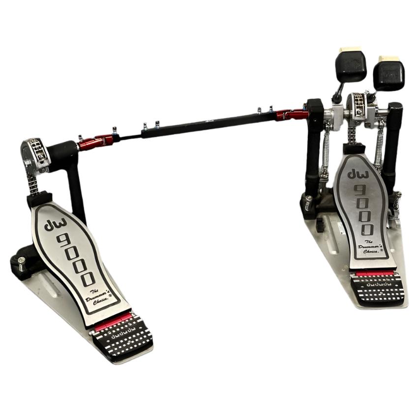 Used DW DWCP9002 9000 Series Double Bass Drum Pedal w/Bag - Good - Drum Center Of Portsmouth