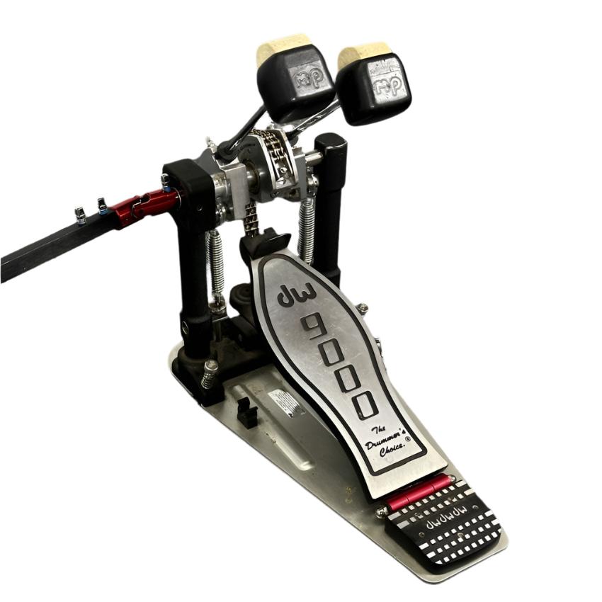Used DW DWCP9002 9000 Series Double Bass Drum Pedal w/Bag - Good - Drum Center Of Portsmouth