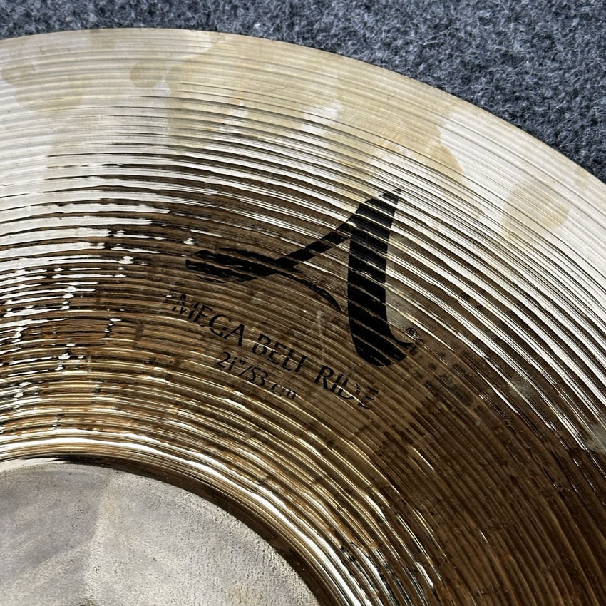 Used Zildjian A Mega Bell Ride Cymbal 21" - Very Good - Drum Center Of Portsmouth