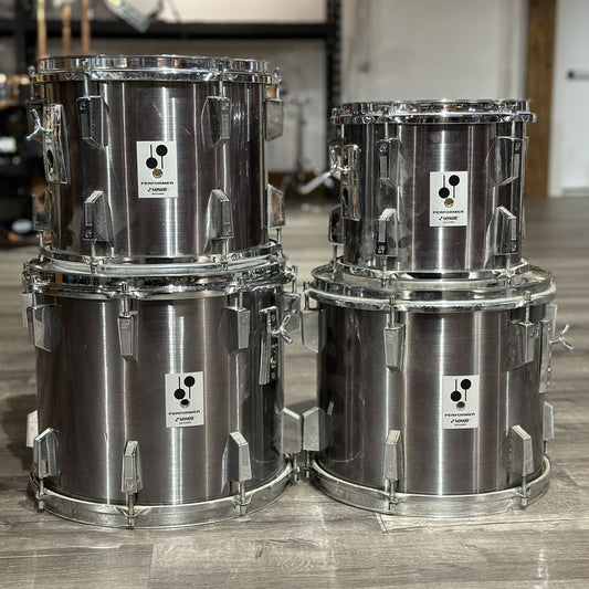 Used Vintage Sonor Performer 6pc Drum Set Chrome - Very Good - Drum Center Of Portsmouth