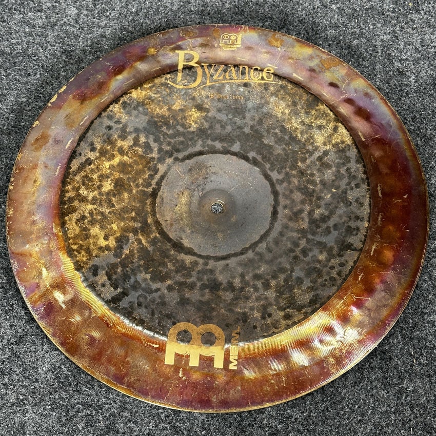 Used Meinl Byzance Dual China Cymbal 18" - Good - Drum Center Of Portsmouth