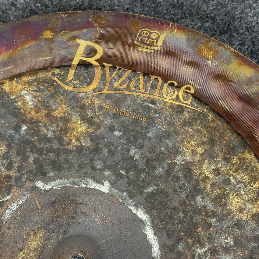 Used Meinl Byzance Dual China Cymbal 18" - Good - Drum Center Of Portsmouth