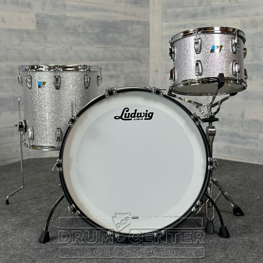 Ludwig Classic Maple Super 70s 3pc Drum Set "Silver Ghost" - Drum Center Of Portsmouth