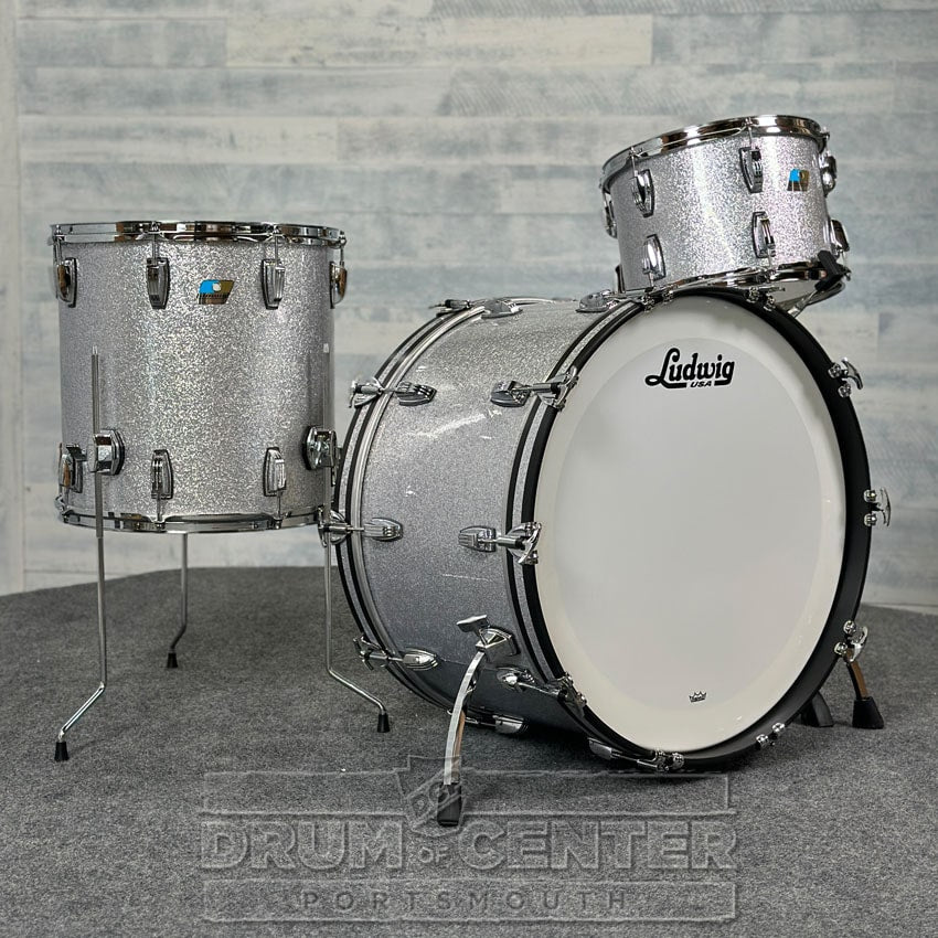 Ludwig Classic Maple Super 70s 3pc Drum Set "Silver Ghost" - Drum Center Of Portsmouth