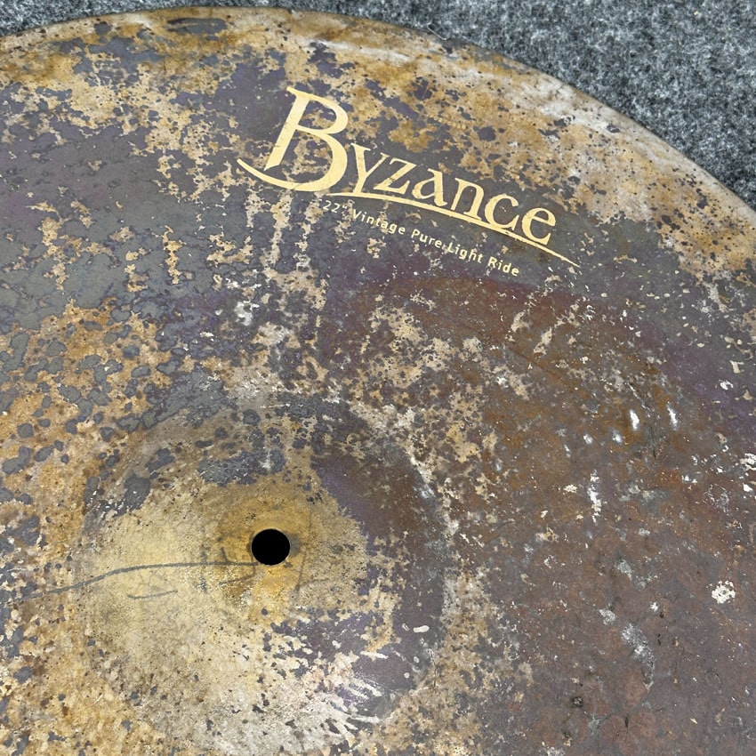 Used Meinl Byzance Vintage Pure Light Ride Cymbal 22" - Very Good - Drum Center Of Portsmouth
