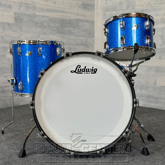Ludwig Classic Maple Super 70s 3pc Drum Set "Blue Meanie" - Drum Center Of Portsmouth