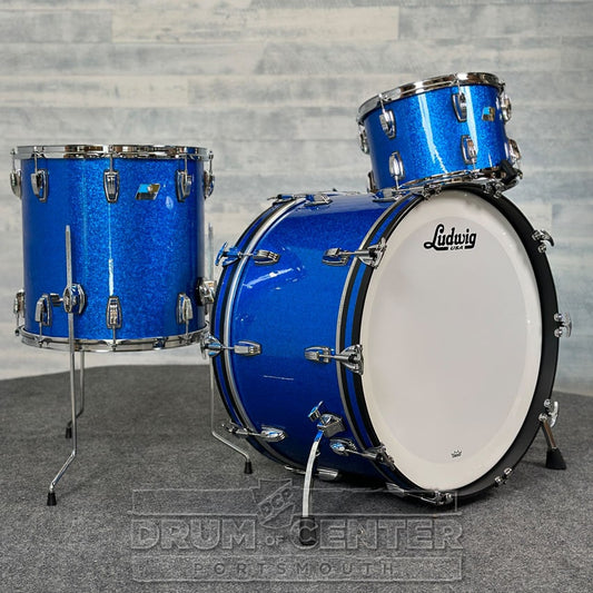 Ludwig Classic Maple Super 70s 3pc Drum Set "Blue Meanie" - Drum Center Of Portsmouth