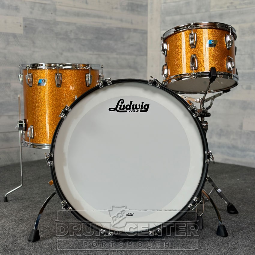 Ludwig Classic Maple Super 70s 3pc Drum Set "Gold Star" - Drum Center Of Portsmouth