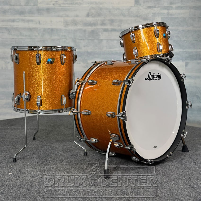 Ludwig Classic Maple Super 70s 3pc Drum Set "Gold Star" - Drum Center Of Portsmouth