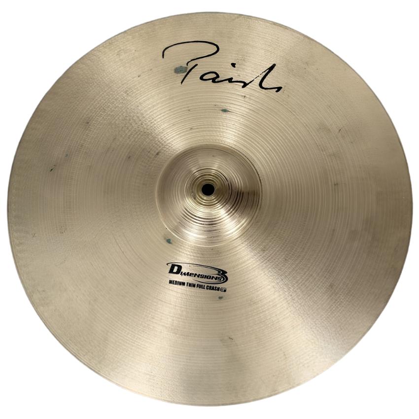 Used Paiste Dimensions Medium Thin Full Crash Cymbal 17" 1273 grams - Drum Center Of Portsmouth