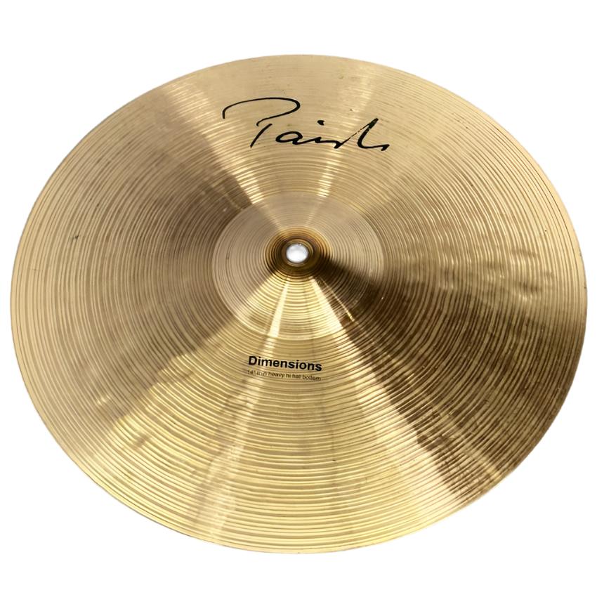 Used Paiste Dimensions Thin Heavy Hi Hat Cymbal Bottom 14" - Good - Drum Center Of Portsmouth