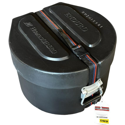 Used Humes & Berg Enduro Snare Drum Case Foam Lined 14x8 Black - Good - Drum Center Of Portsmouth