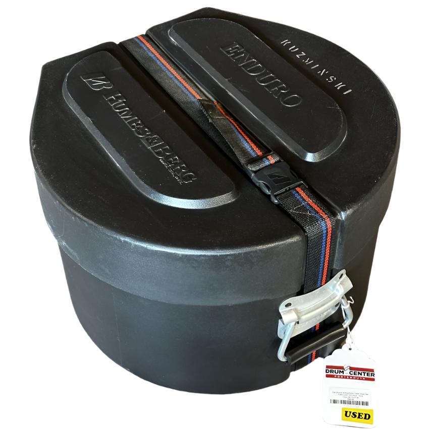 Used Humes & Berg Enduro Snare Drum Case Foam Lined 14x8 Black - Good - Drum Center Of Portsmouth